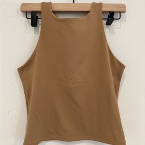 Women's Tan Sleeveless Top